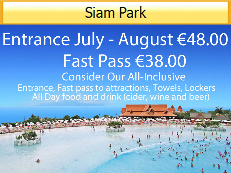 Siam Park All Inclusive Deluxe unlimited Fast Pass